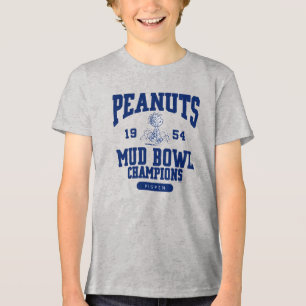 Peanuts Pigpen Mud Bowl Champions 1954 Tri-Blend Shirt