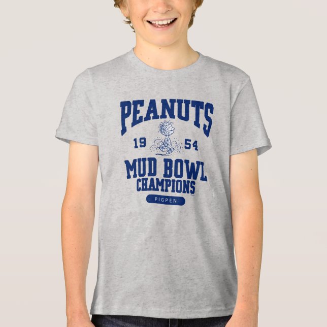 Peanuts | Pigpen Mud Bowl Champions 1954 Tri-Blend Shirt (Front)