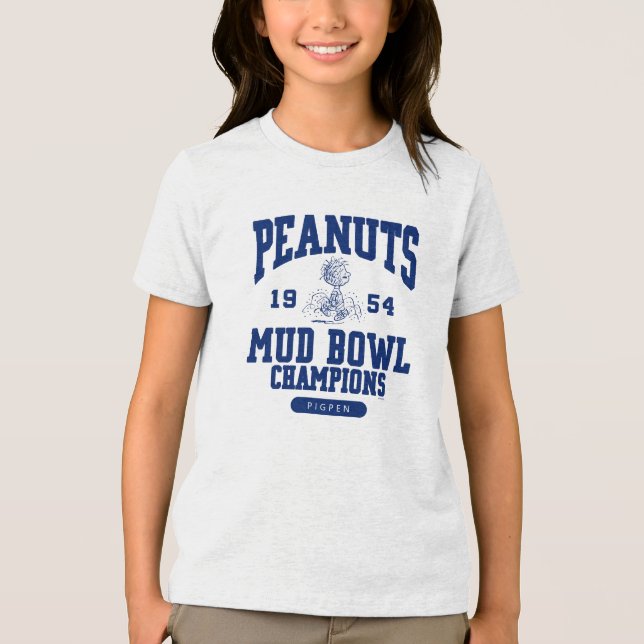Peanuts | Pigpen Mud Bowl Champions 1954 Tri-Blend Shirt (Front)