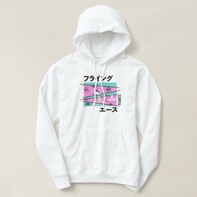 Peanuts | Pink Flying Ace Hoodie (Design Front)