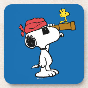 Peanuts   Pirate Snoopy and Woodstock Coaster