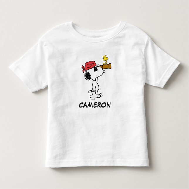 Peanuts | Pirate Snoopy and Woodstock Toddler T-Shirt (Front)