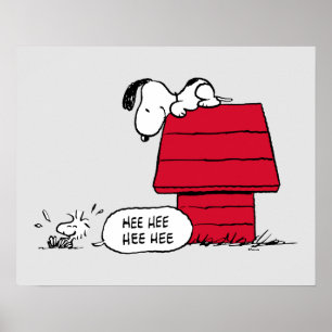 PEANUTS   Red & Black Pattern Poster