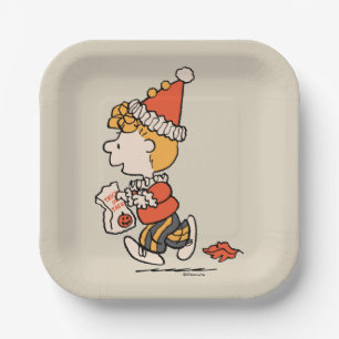 Peanuts Sally Clown Costume Halloween Paper Plate