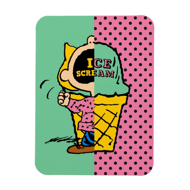 Peanuts | Sally Ice Cream Half & Half Magnet (Vertical)