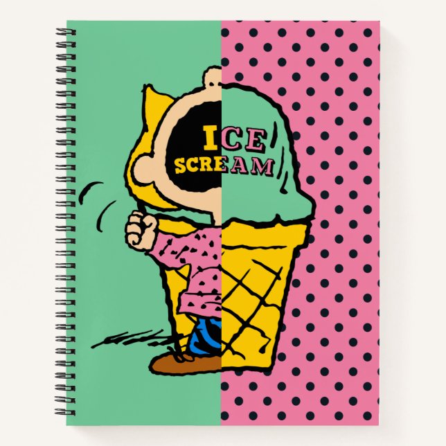 Peanuts | Sally Ice Cream Half & Half Notebook (Front)