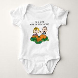 Peanuts   Sally & Linus in the Pumpkin Field Baby Bodysuit