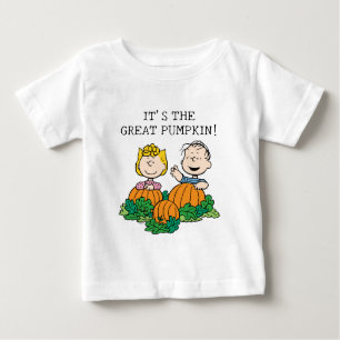 Peanuts   Sally & Linus in the Pumpkin Field Baby T-Shirt