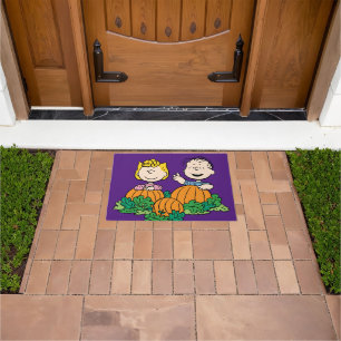Peanuts   Sally & Linus in the Pumpkin Field Doormat