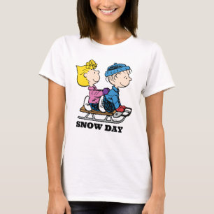 Peanuts   Sally & Linus Sled Riding T-Shirt