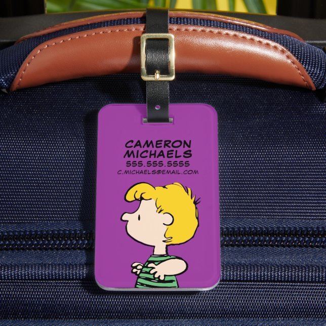 Peanuts | Schroeder Away From the Piano Luggage Tag (Front Insitu 2)