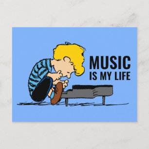 Peanuts Schroeder Postcard