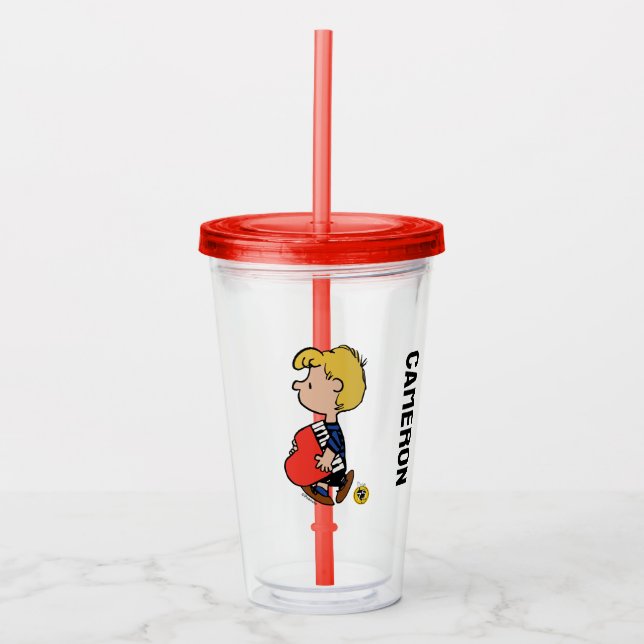 Peanuts | Schroeder Travelling Piano Acrylic Tumbler (Front)