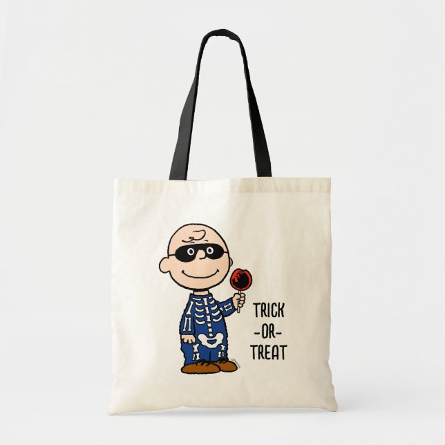 Peanuts | Skeleton Charlie Brown Tote Bag (Front)