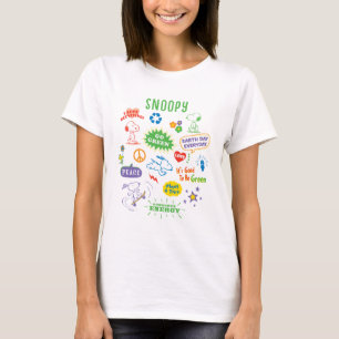 Peanuts   Snoopy All In For Recycling T-Shirt
