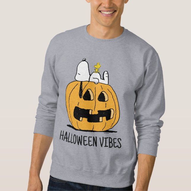 Peanuts | Snoopy and Woodstock Jack-O-Lantern Sweatshirt (Front)
