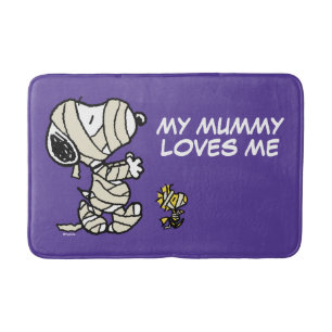 Peanuts   Snoopy and Woodstock Mummies Bath Mat