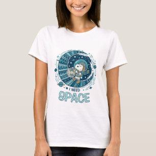 Peanuts Snoopy Astronaut “I Need Space” T-Shirt