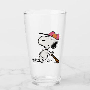 Peanuts   Snoopy at Bat Glass