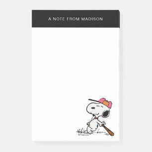 Peanuts   Snoopy at Bat Post-it Notes