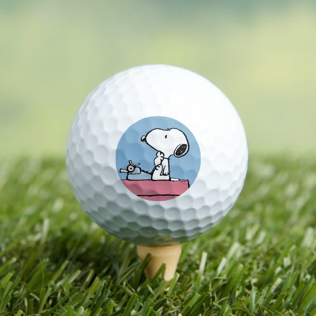 Peanuts | Snoopy at the Typewriter Golf Balls (Insitu Tee)