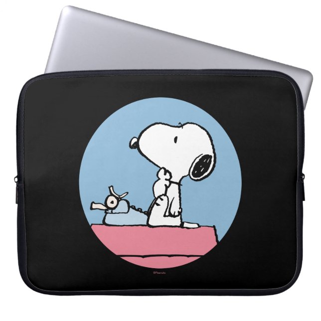 Peanuts | Snoopy at the Typewriter Laptop Sleeve (Front)