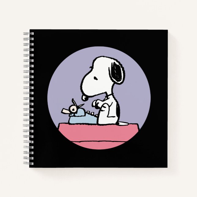 Peanuts | Snoopy at the Typewriter Notebook (Front)