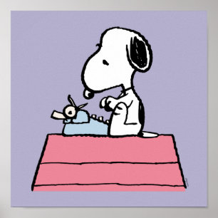 Peanuts   Snoopy at the Typewriter Poster