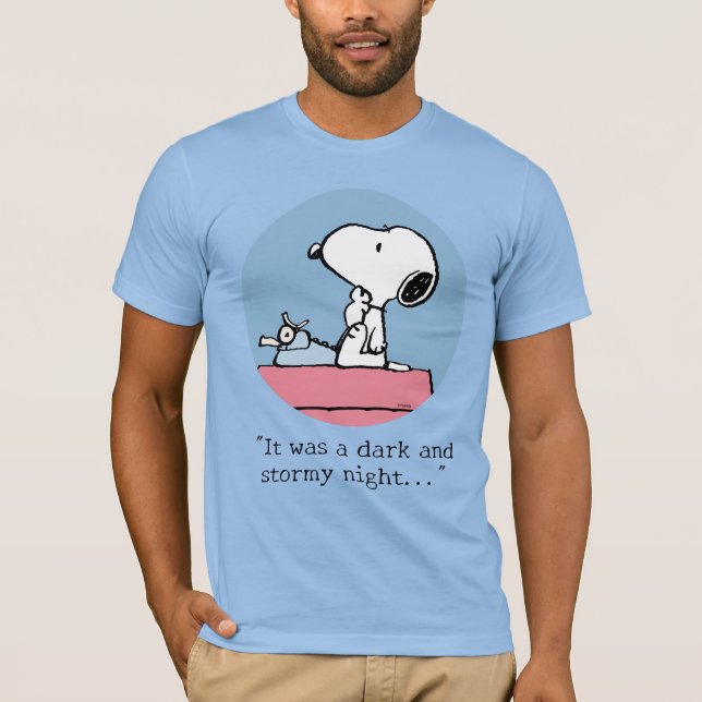 Peanuts | Snoopy at the Typewriter T-Shirt (Front)