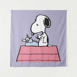 Peanuts   Snoopy at the Typewriter Tapestry