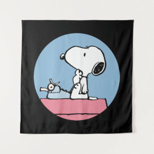 Peanuts   Snoopy at the Typewriter Tapestry