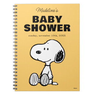 Peanuts   Snoopy Baby Shower Guest & Gift List Notebook