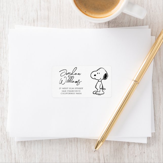 Peanuts Snoopy | Baby Shower Label (Insitu)
