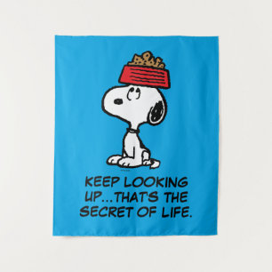 Peanuts   Snoopy Balancing His Dog Dish Tapestry