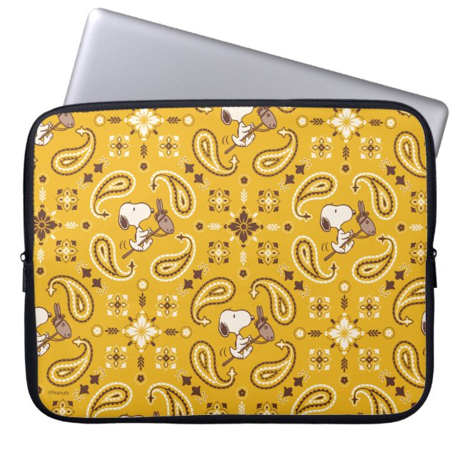 Peanuts | Snoopy Bandanna Cowboy Laptop Sleeve (Front)