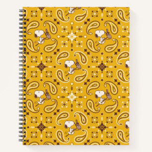 Peanuts   Snoopy Bandanna Cowboy Notebook