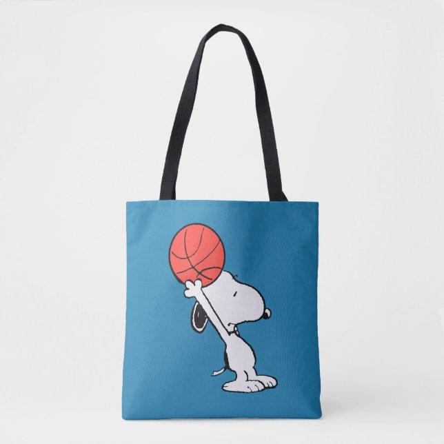 Peanuts | Snoopy Basketball Hoop Shot Tote Bag (Front)
