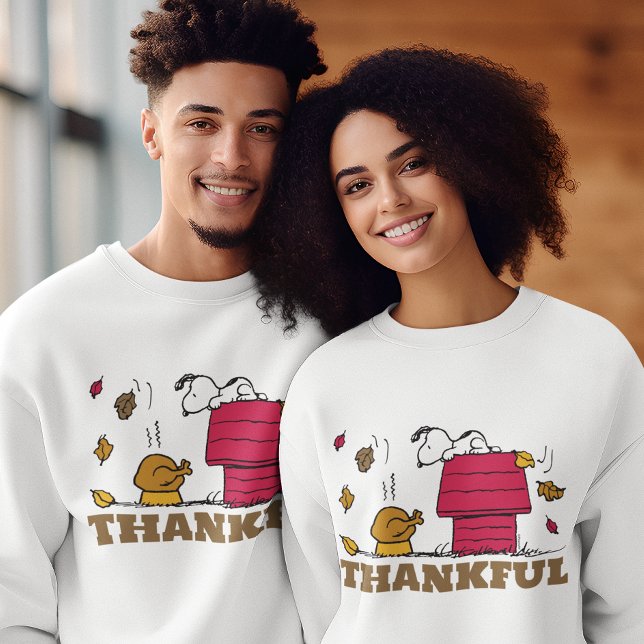 Peanuts | Snoopy Be Thankful Sweatshirt (Creator Uploaded)