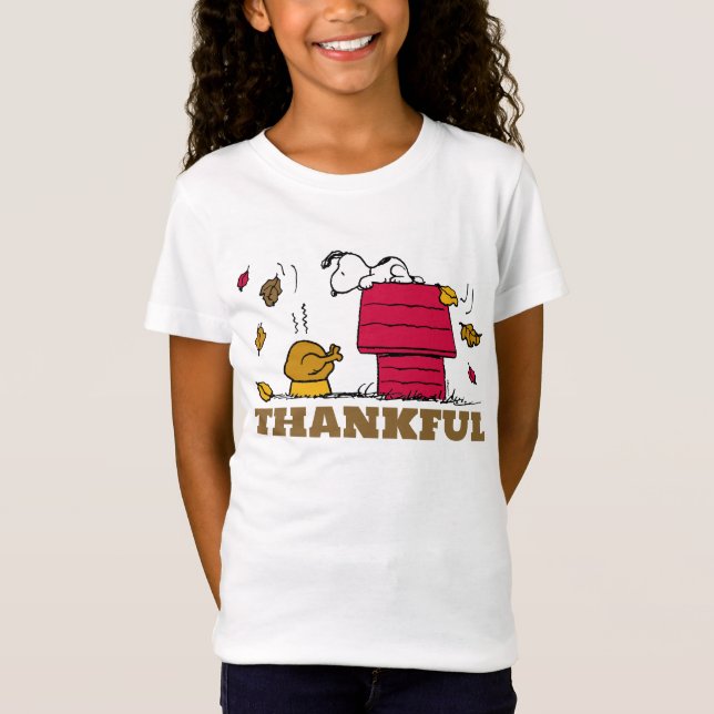 Peanuts | Snoopy Be Thankful T-Shirt (Front)