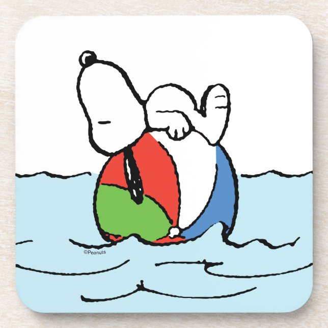 Peanuts | Snoopy Beach Ball Beach Coaster (Front)