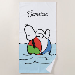 Peanuts   Snoopy Beach Ball Beach Towel