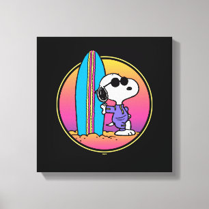 Peanuts   Snoopy Beach Beagle Canvas Print