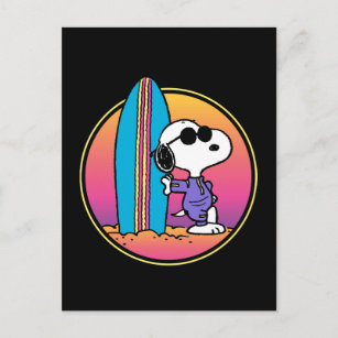 Peanuts   Snoopy Beach Beagle Postcard