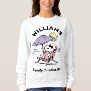 Peanuts   Snoopy Beach Family Vacation Sweatshirt