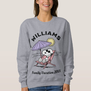 Peanuts Snoopy Beach Family Vacation Sweatshirt