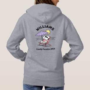 Peanuts Snoopy Beach Family Vacation T-Shirt Hoodie