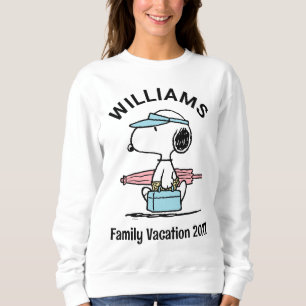 Peanuts Snoopy Beach Walk Family Vacation Sweatshirt