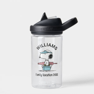 Peanuts   Snoopy Beach Walk Family Vacation Water Bottle