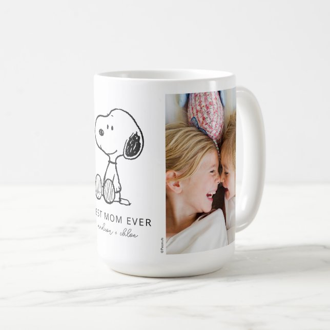 PEANUTS | Snoopy - Best Mum Ever Photo Coffee Mug (Front Right)