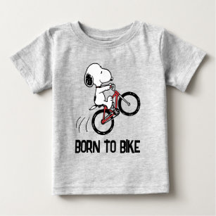 Peanuts   Snoopy Bicycle Wheelie Baby T-Shirt